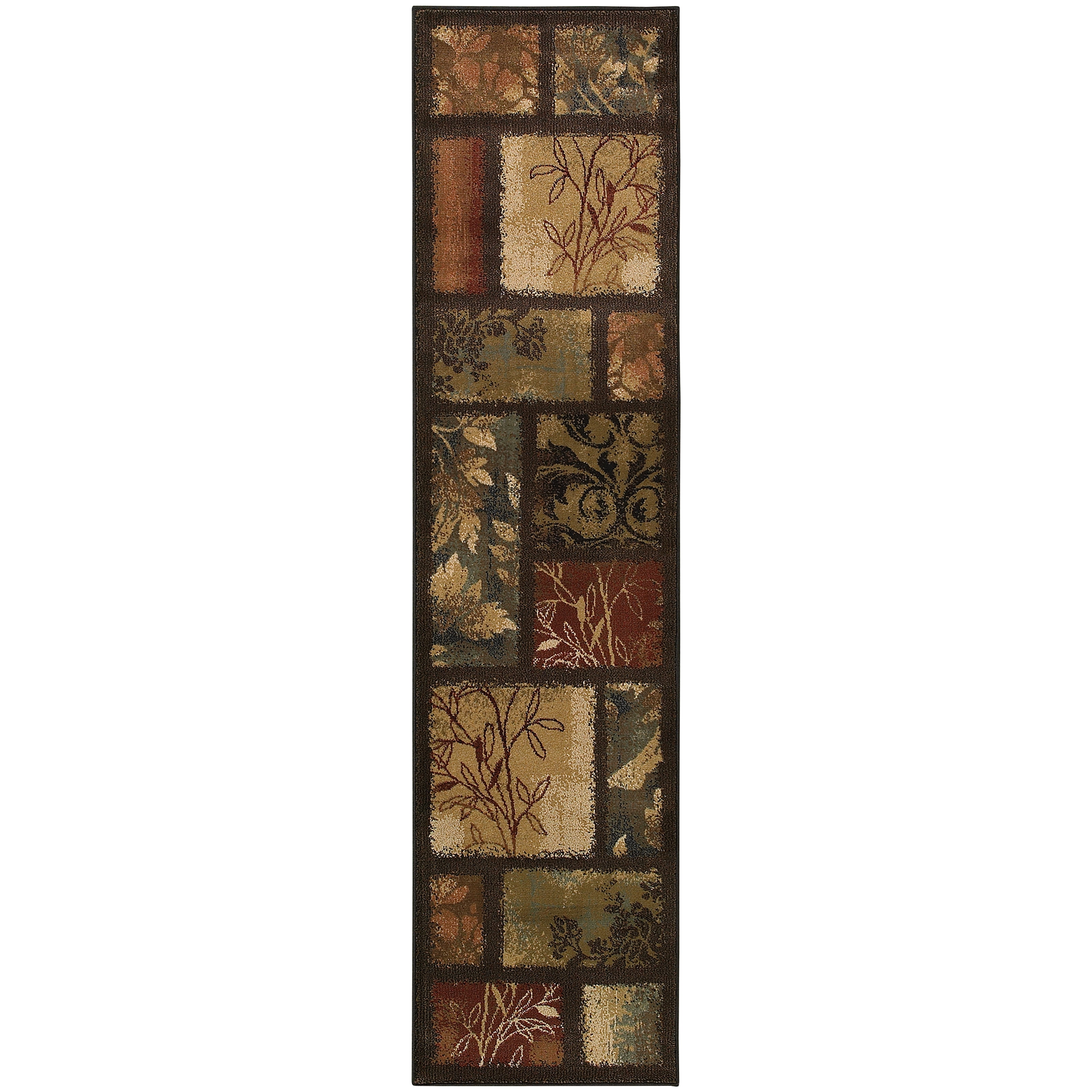 Avalon Home Hamlet Blocked Leafs Area Rug