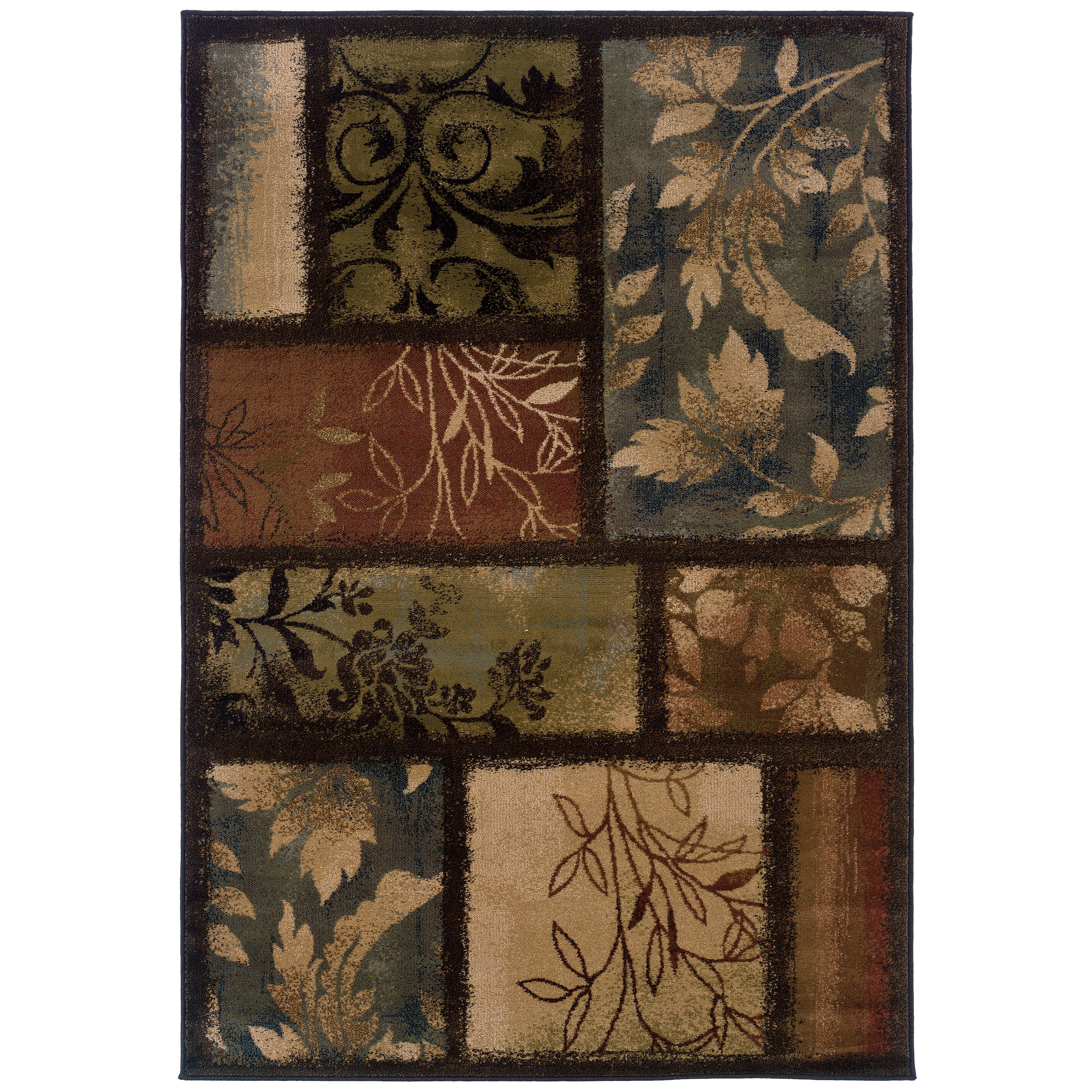 Avalon Home Hamlet Blocked Leafs Area Rug