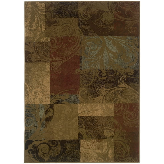 Avalon Home Hamlet Blocked Vines Area Rug
