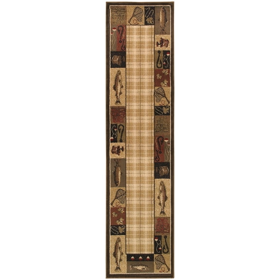 Avalon Home Hamlet Border Lodge Area Rug