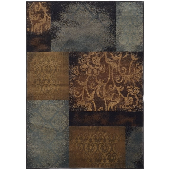 Avalon Home Hamlet Decorative Transitional Area Rug, Blue