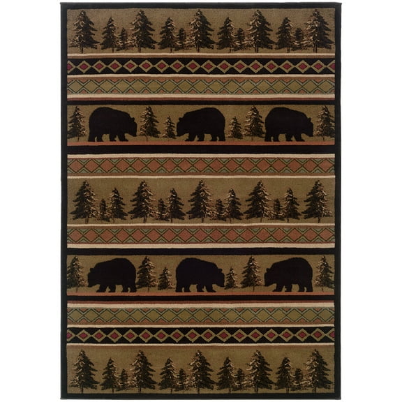 Avalon Home Hamlet Novelty Transitional Area Rug, Brown