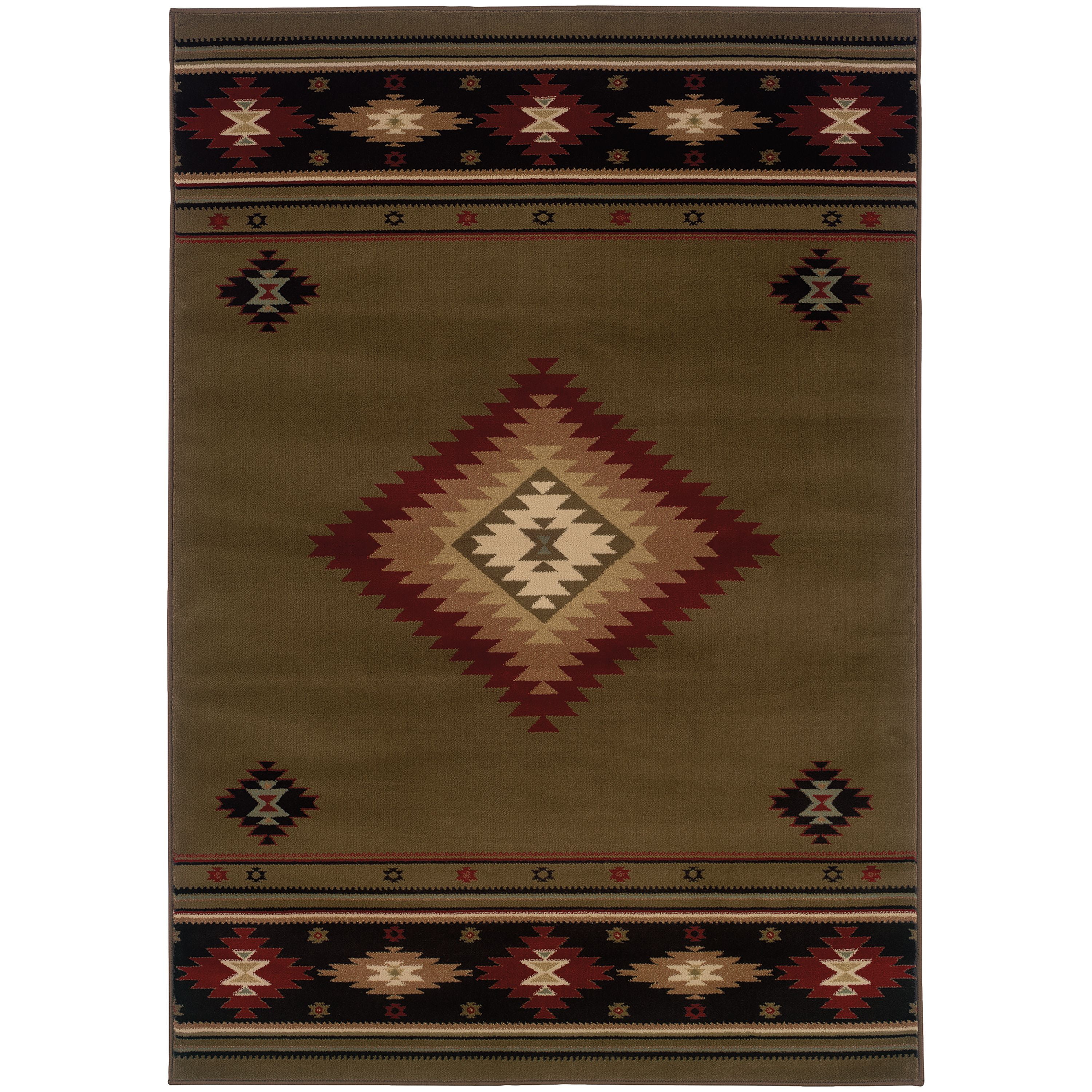 Avalon Home Hamlet Southwestern Transitional Area Rug, Black