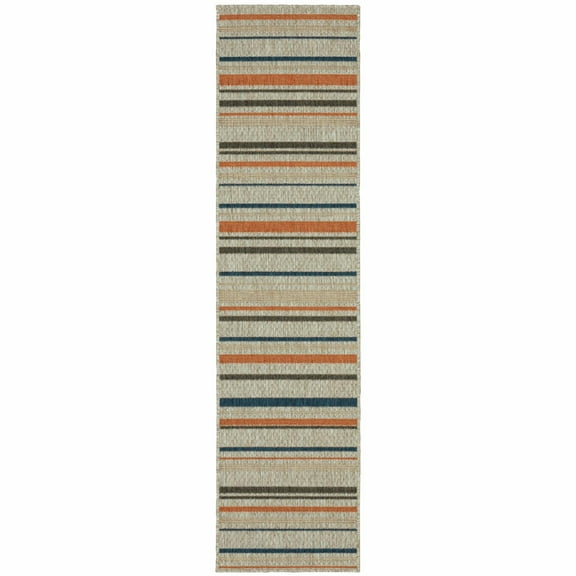 Avalon Home Lakeland Colored Stripes Indoor/Outdoor Area Rug