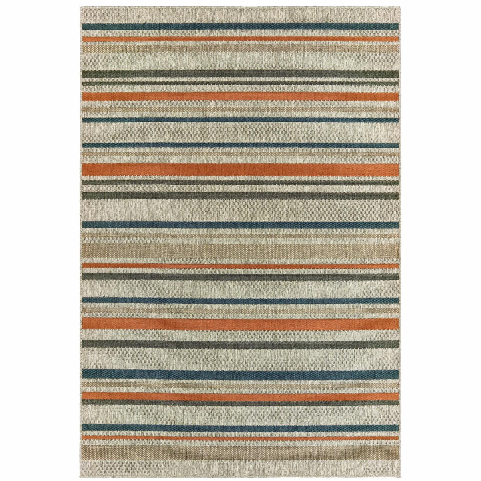 Avalon Home Lakeland Colored Stripes Indoor/Outdoor Area Rug