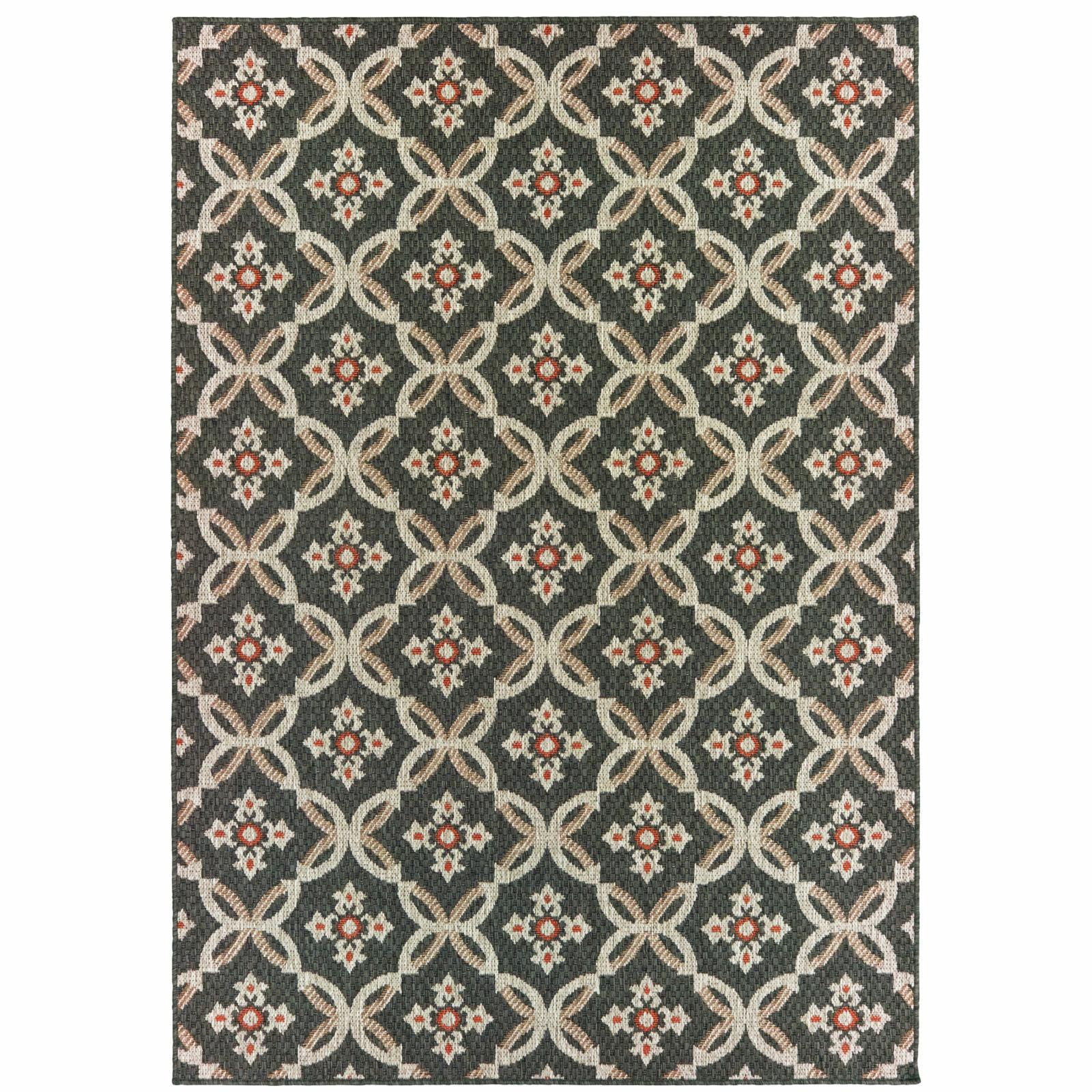 Avalon Home Lakeland Floral Lattice Indoor/Outdoor Area Rug