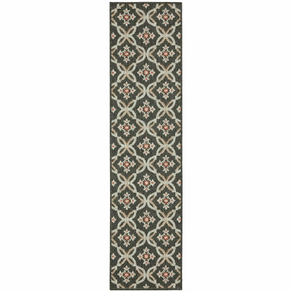 Avalon Home Lakeland Floral Lattice Indoor/Outdoor Area Rug