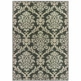 thumbnail image 1 of Avalon Home Lakeland Trellis Indoor/Outdoor Rug, 5'3" X 7'3", Grey/ Charcoal, 1 of 3