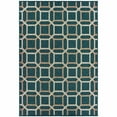 thumbnail image 1 of Avalon Home Lakeland Geo Tile Teal Indoor/Outdoor Area Rug, 1 of 3