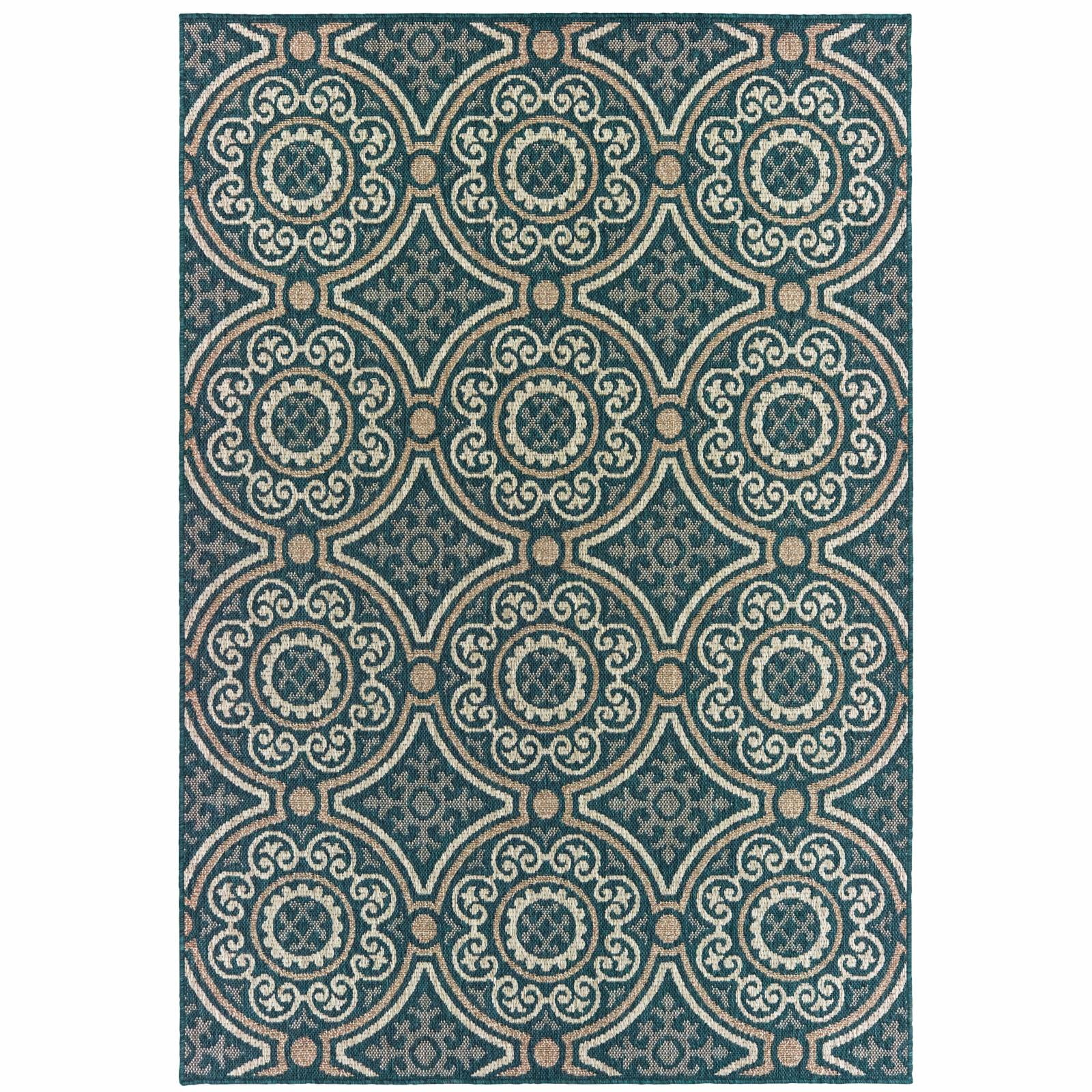 Avalon Home Lakeland Interlocking Medallions Indoor/Outdoor Area Rug