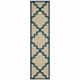 thumbnail image 1 of Avalon Home Lakeland Scalloped Lattice Indoor/Outdoor Rug, 1'10" X 7'6" Runner, Grey/ Teal, 1 of 4