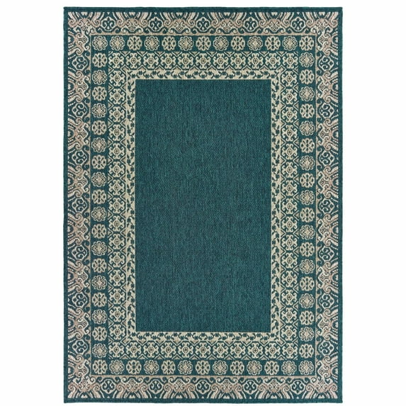 Avalon Home Lakeland Traditional Border Indoor/Outdoor Area Rug