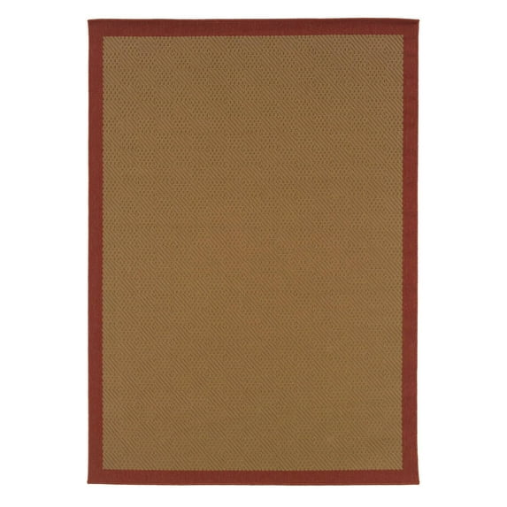 Avalon Home Lindos Color Border Indoor/Outdoor Area Rug