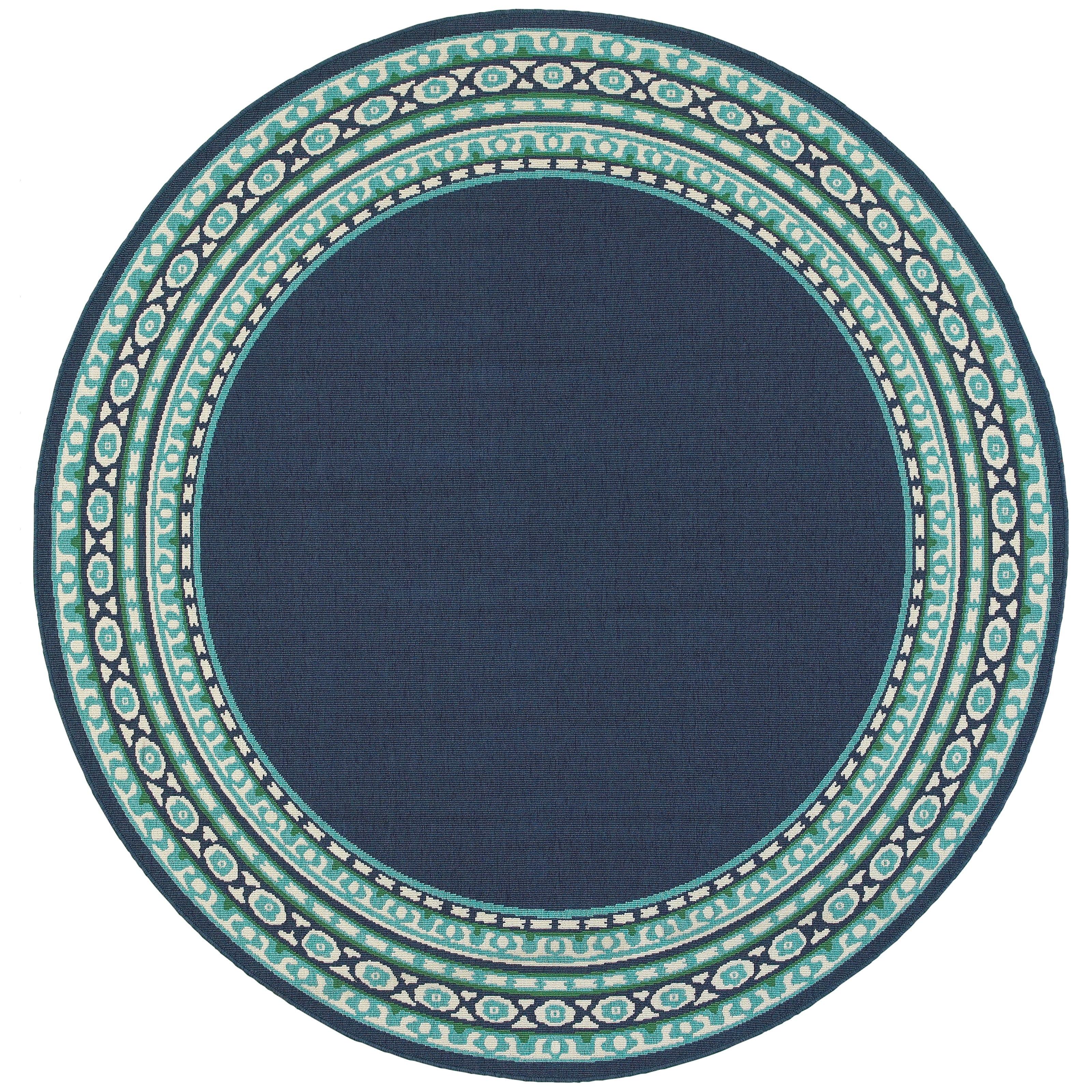 Avalon Home Mackay Bordered Traditional Indoor/Outdoor Area Rug