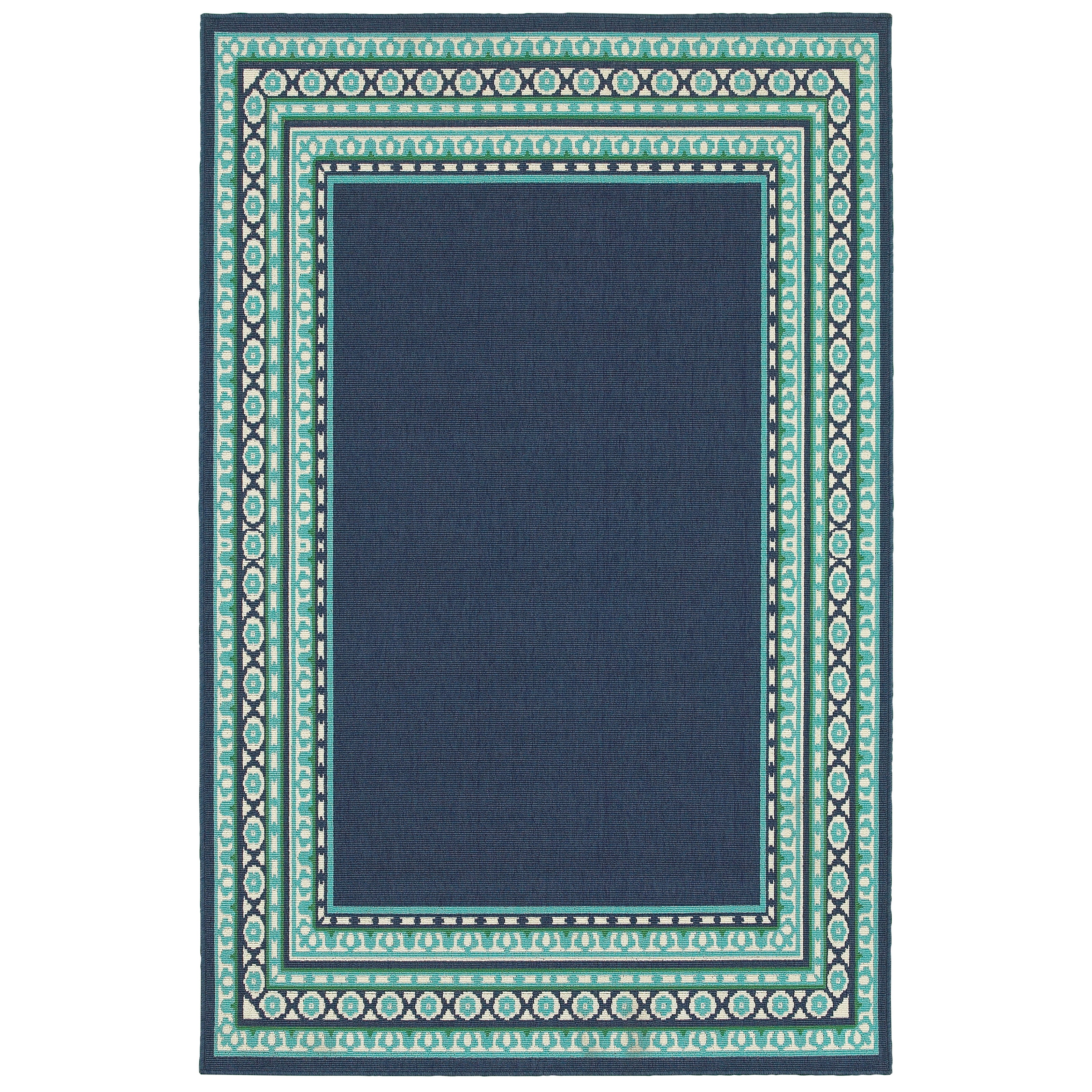 Avalon Home Mackay Bordered Traditional Indoor/Outdoor Area Rug