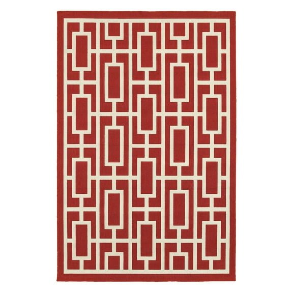Avalon Home Mackay Geometric Tile Indoor/Outdoor Area Rug
