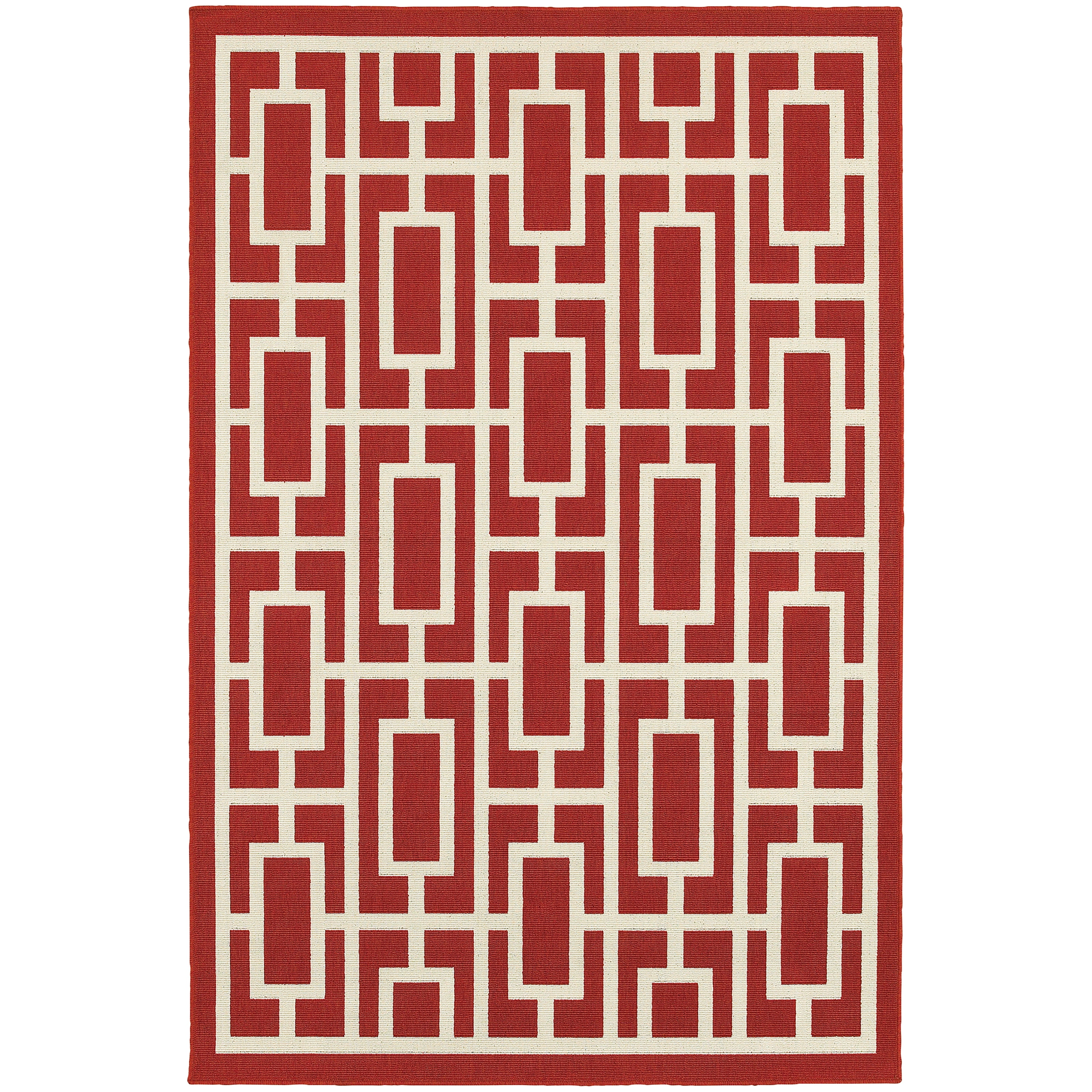 Avalon Home Mackay Geometric Tile Indoor/Outdoor Area Rug
