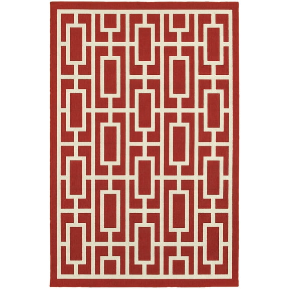 Avalon Home Mackay Geometric Tile Indoor/Outdoor Area Rug