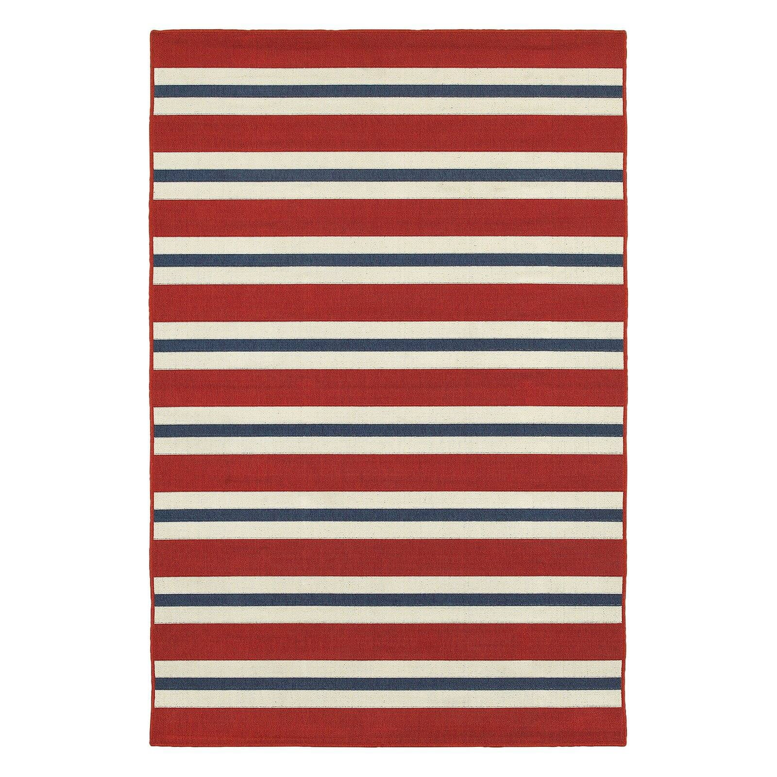 Avalon Home Mackay Nautical Stripe Indoor/Outdoor Area Rug