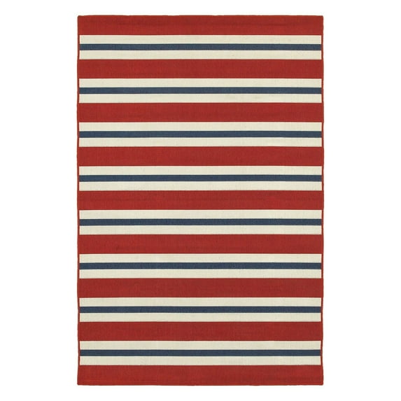 Avalon Home Mackay Nautical Stripe Indoor/Outdoor Area Rug