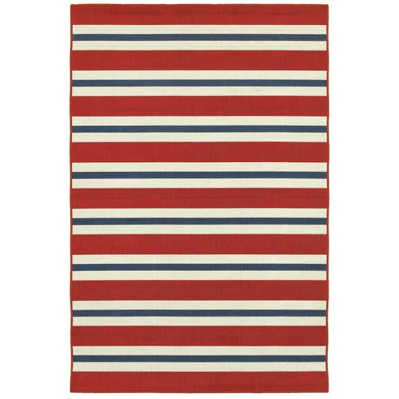 Avalon Home Mackay Nautical Stripe Indoor/Outdoor Area Rug