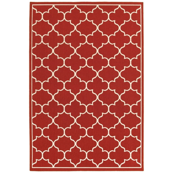 Avalon Home Mackay Quatrefoil Lattice Indoor/Outdoor Area Rug