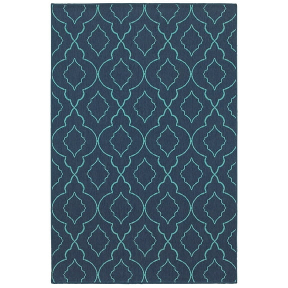 Avalon Home Mackay Scallop Lattice Indoor/Outdoor Area Rug