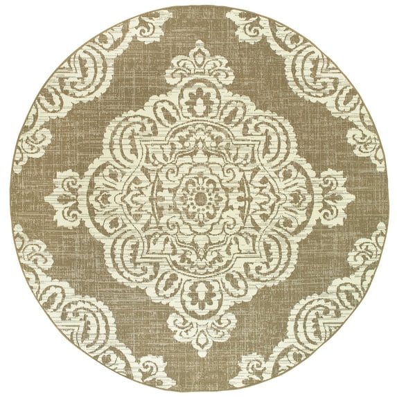 Avalon Home Mackinaw Center Medallion Indoor/Outdoor Area Rug