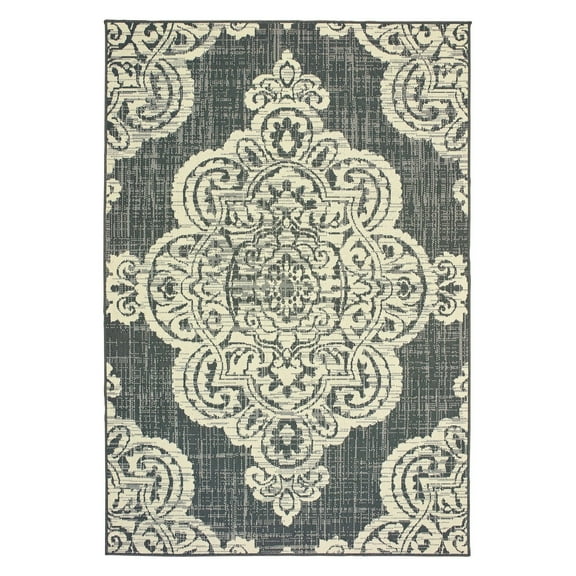 Avalon Home Mackinaw Center Medallion Indoor/Outdoor Area Rug