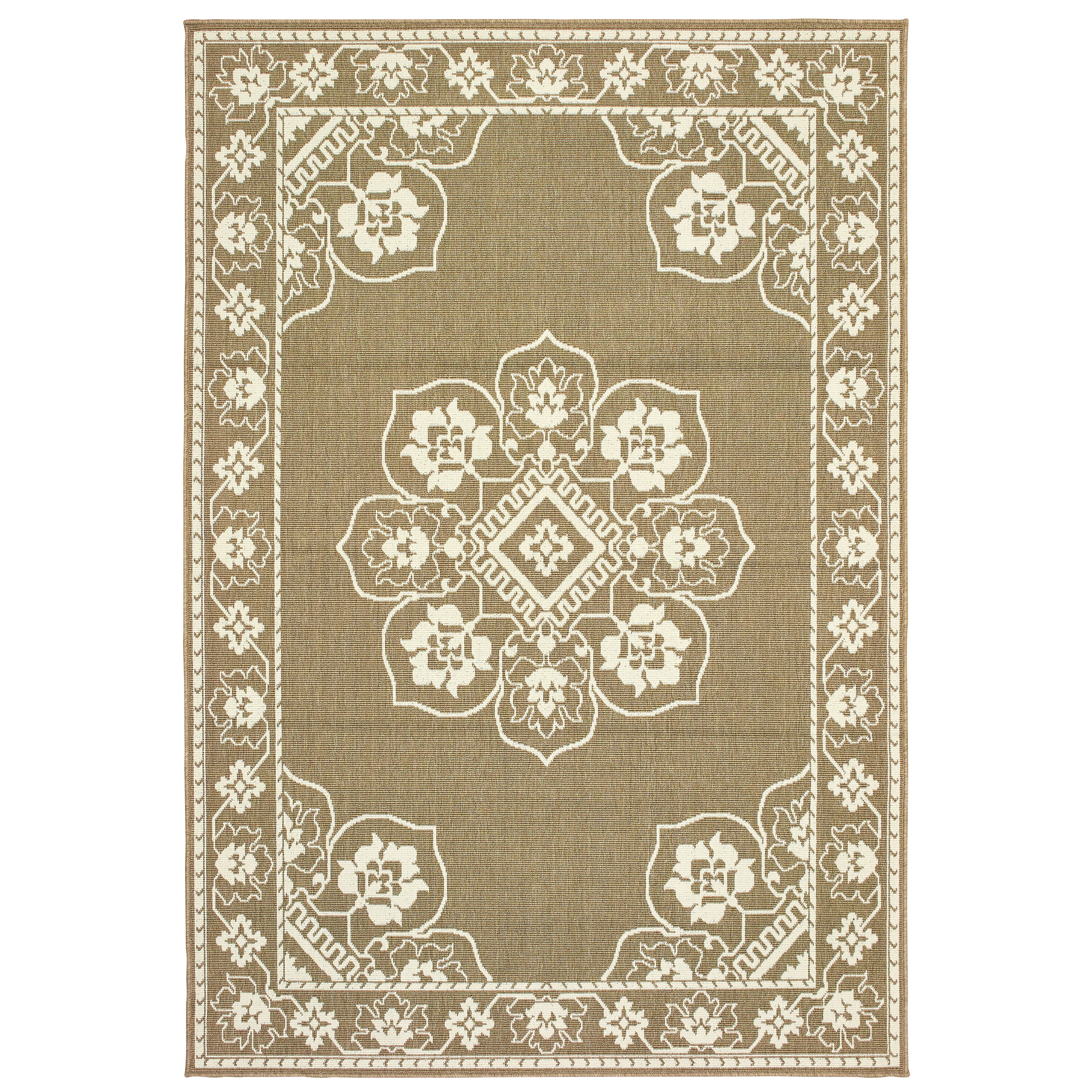 Avalon Home Mackinaw Floral Medallion Indoor/Outdoor Area Rug