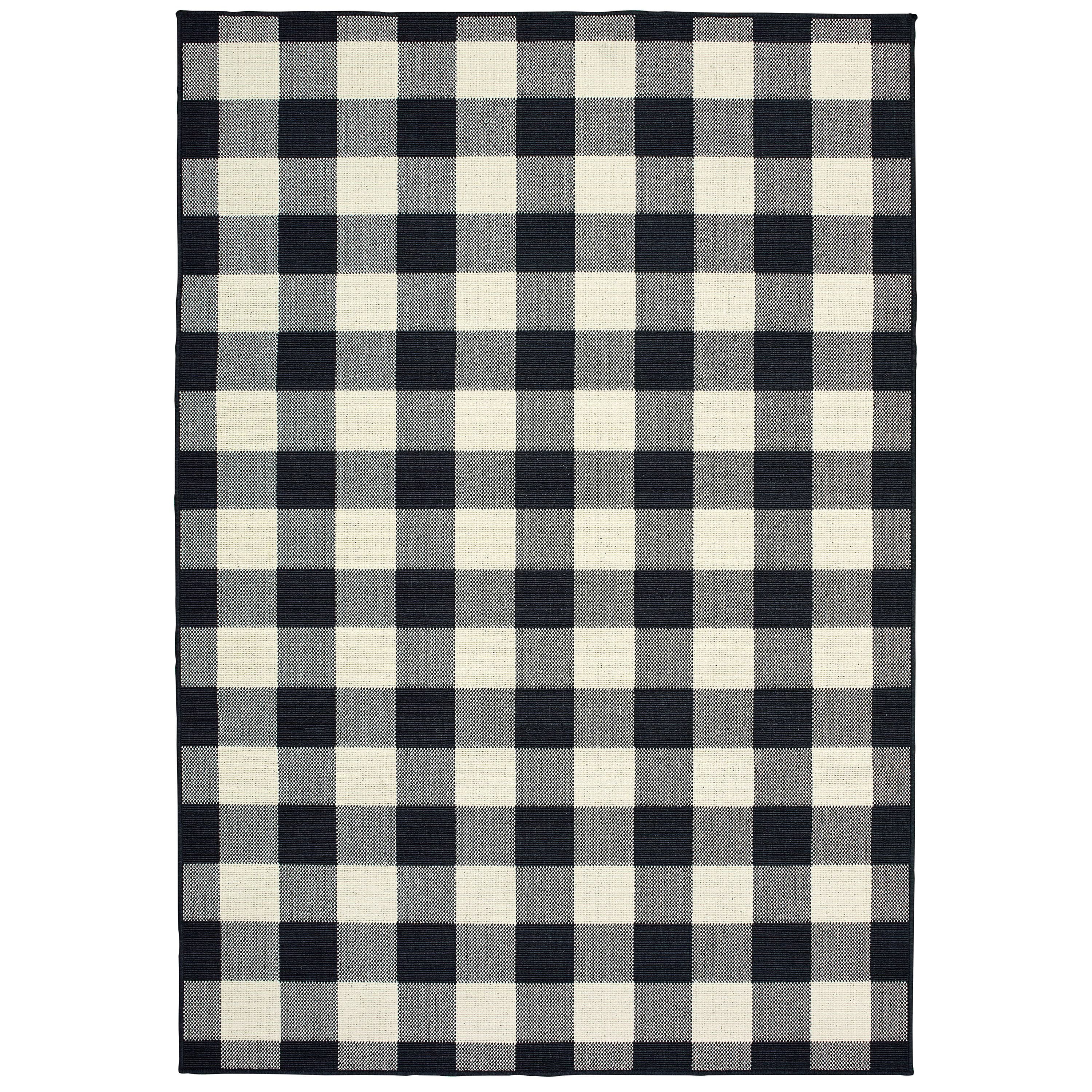 Avalon Home Mackinaw Gingham Check Indoor/Outdoor Area Rug