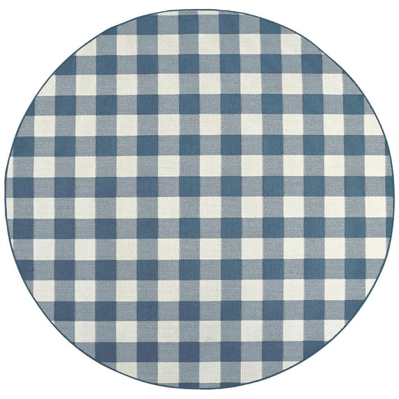 Avalon Home Mackinaw Gingham Check Indoor/Outdoor Area Rug