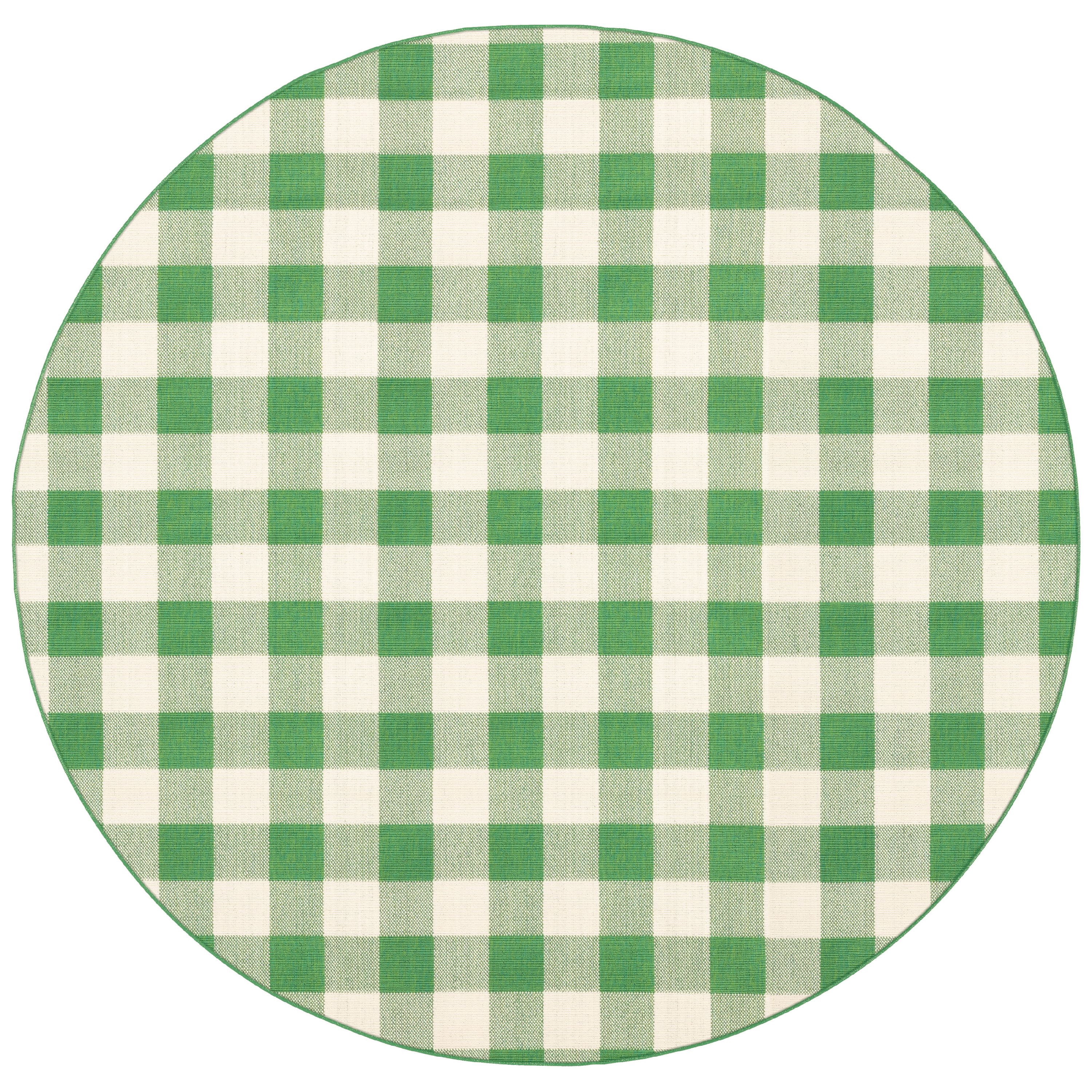Avalon Home Mackinaw Gingham Check Indoor/Outdoor Area Rug