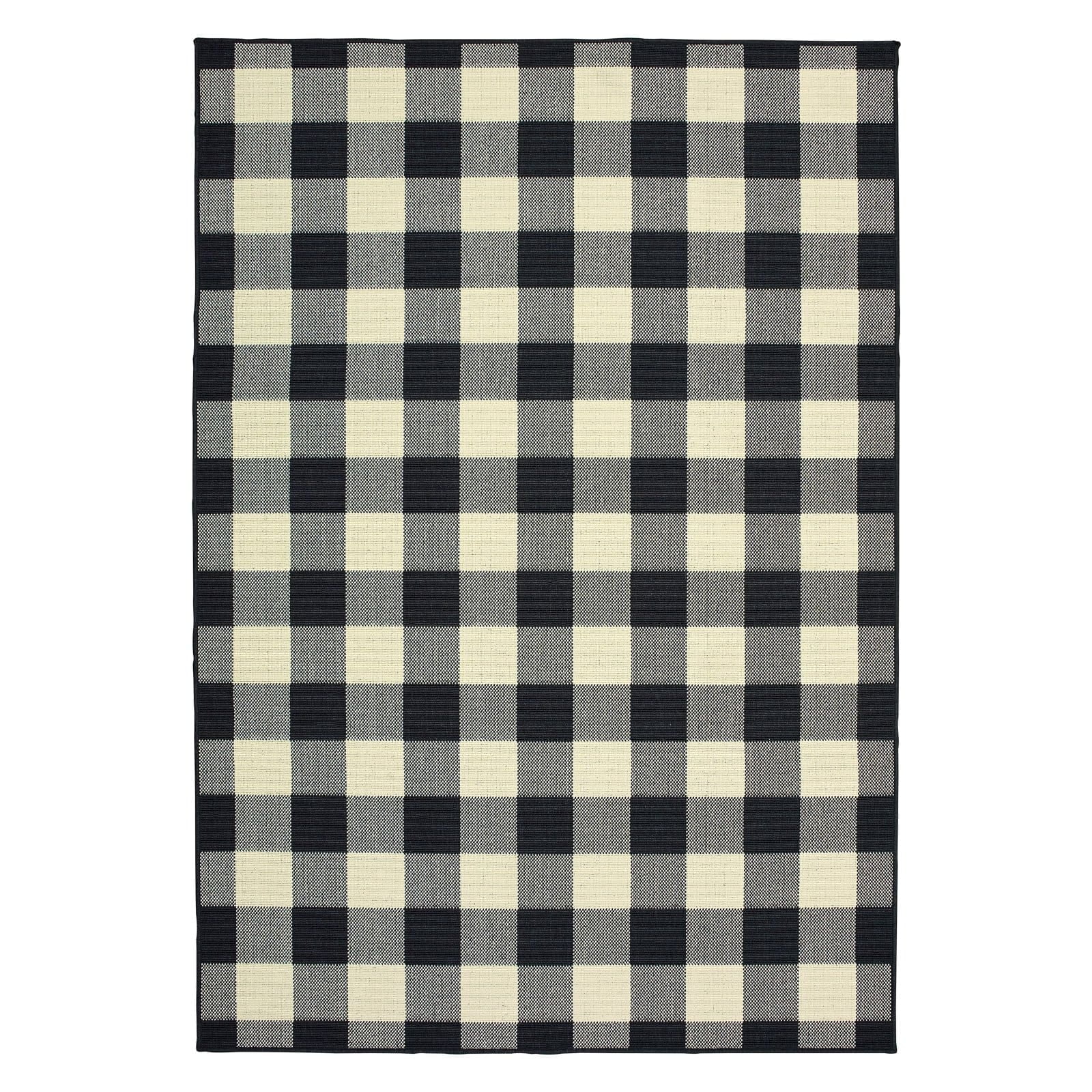 Avalon Home Mackinaw Gingham Check Indoor/Outdoor Area Rug