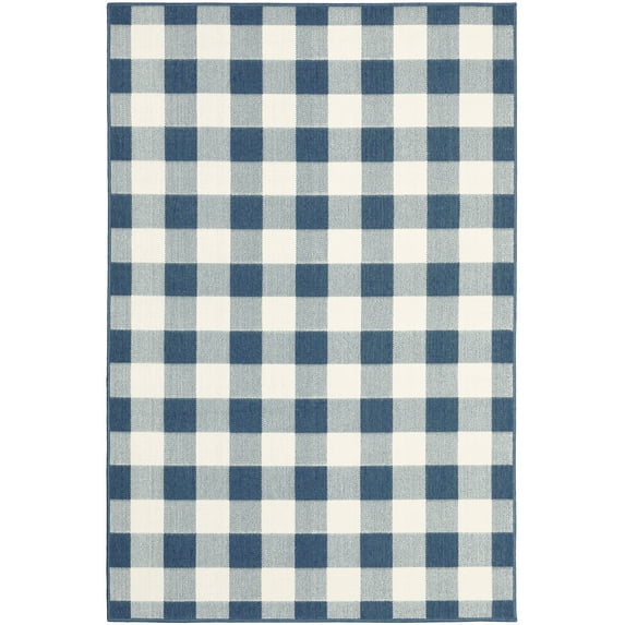 Avalon Home Mackinaw Gingham Check Indoor/Outdoor Area Rug