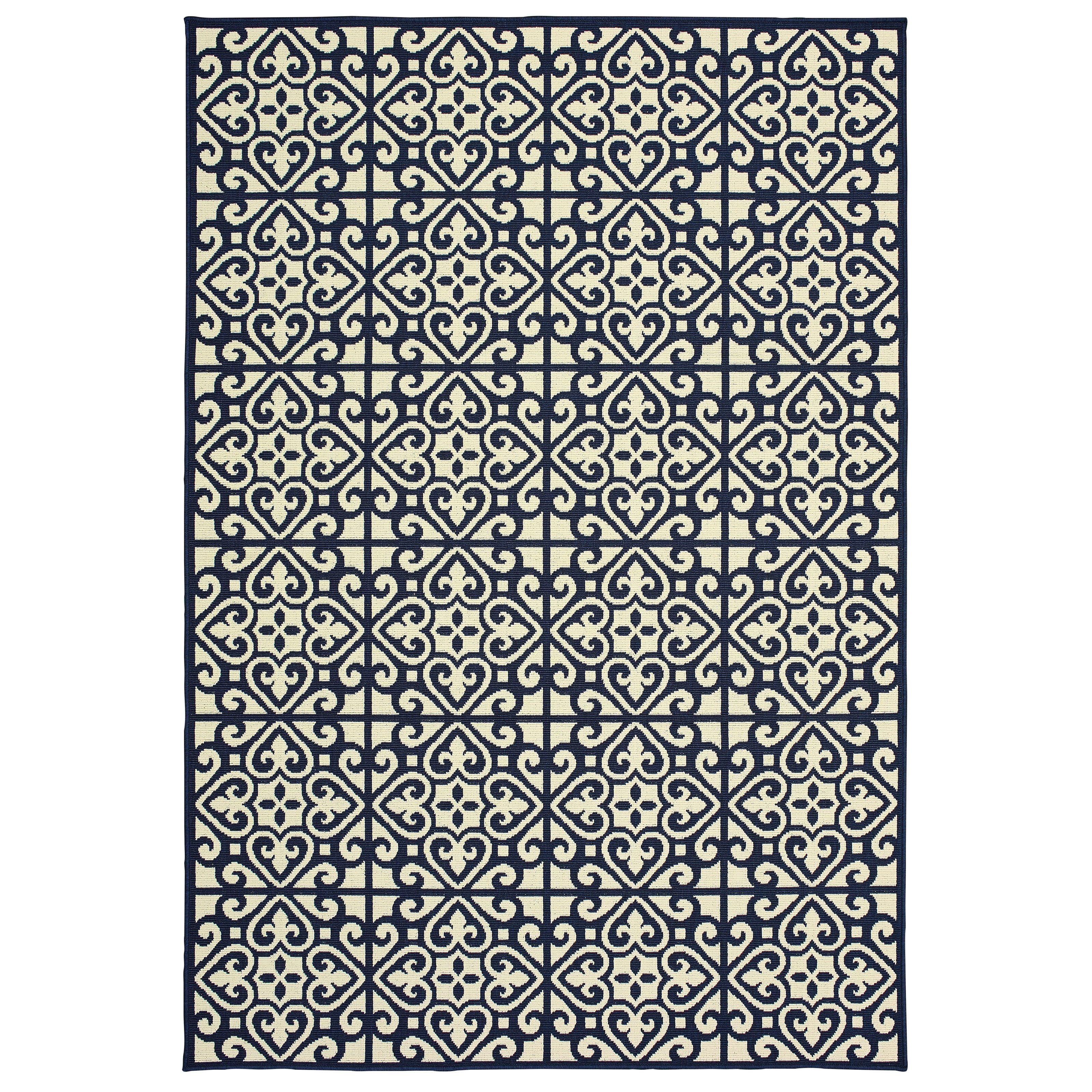 Avalon Home Mackinaw Intricate Tile Indoor/Outdoor Area Rug