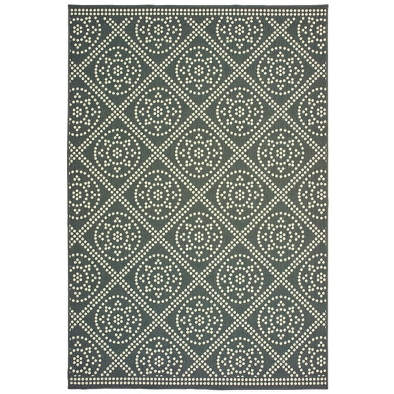 Avalon Home Mackinaw Medallion Trellis Indoor/Outdoor Area Rug