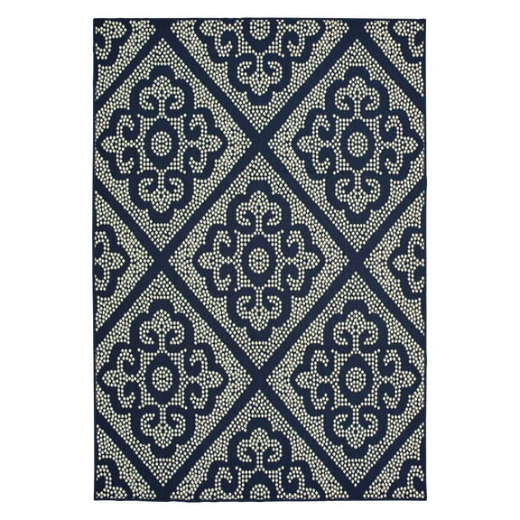 Avalon Home Mackinaw Overscale Medallions Indoor/Outdoor Area Rug