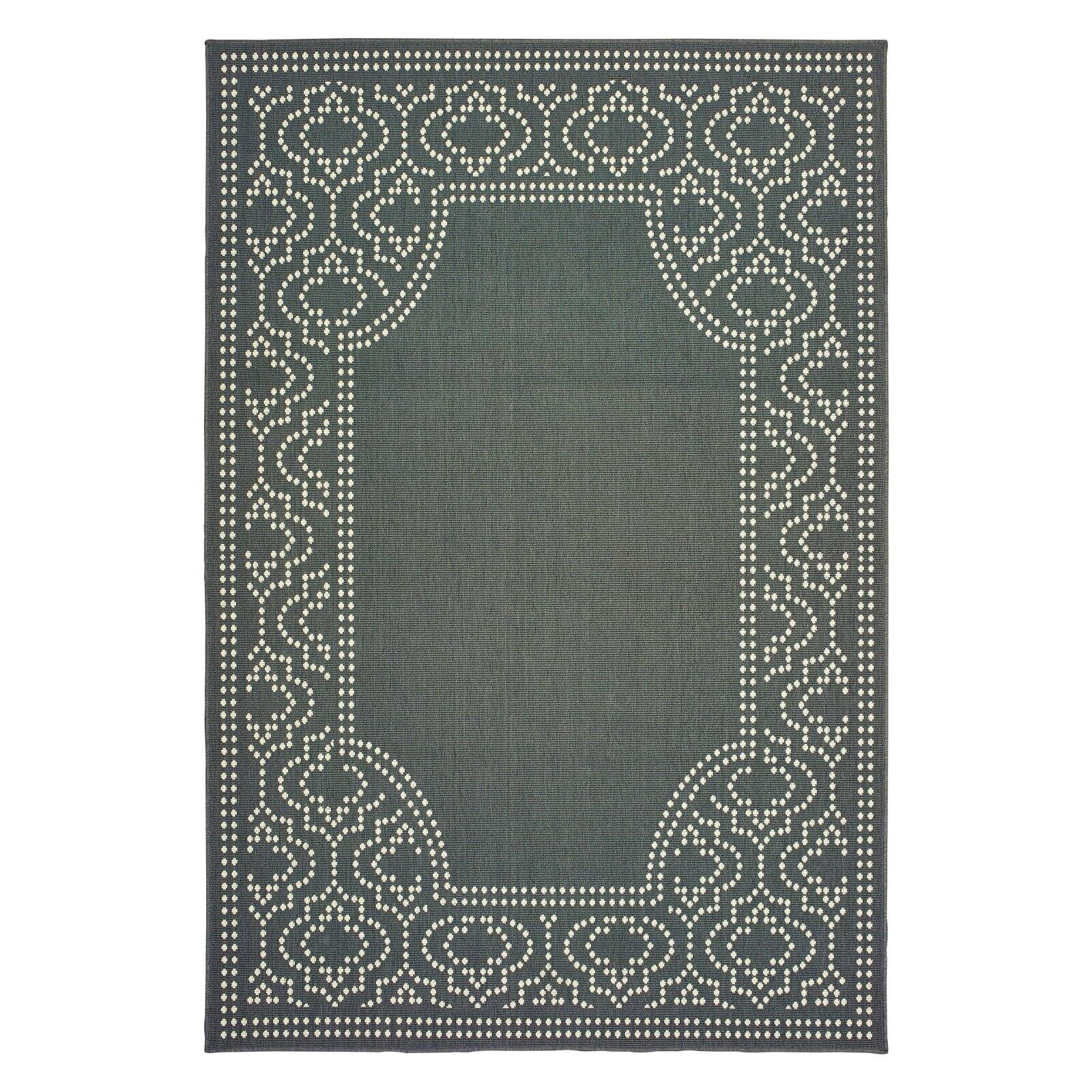 Avalon Home Mackinaw Traditional Border Indoor/Outdoor Area Rug
