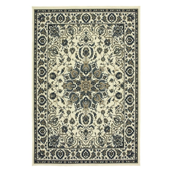 Avalon Home Mackinaw Traditional Medallion Indoor/Outdoor Area Rug