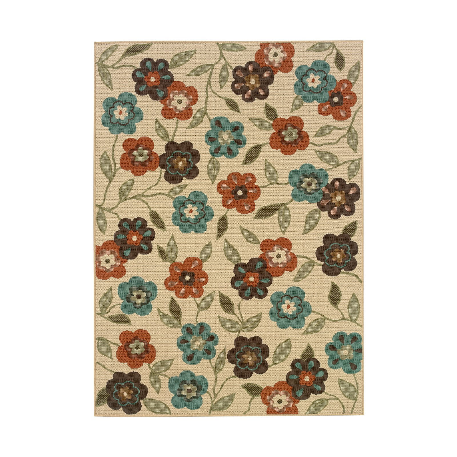 Avalon Home Malibu Floral Garden Indoor/Outdoor Area Rug - Walmart.com