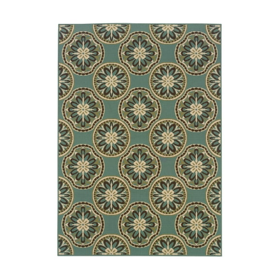 Avalon Home Malibu Floral Trellis Indoor/Outdoor Area Rug