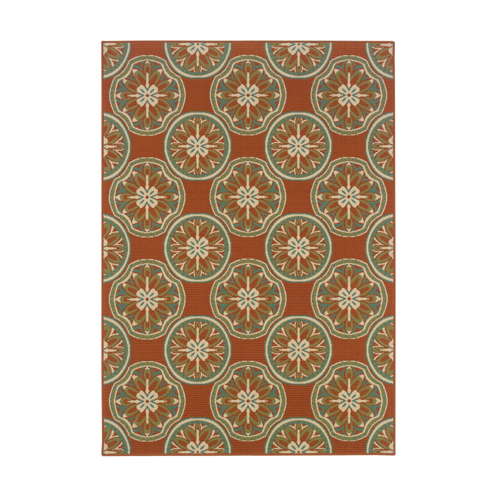 Avalon Home Malibu Floral Trellis Indoor/Outdoor Area Rug