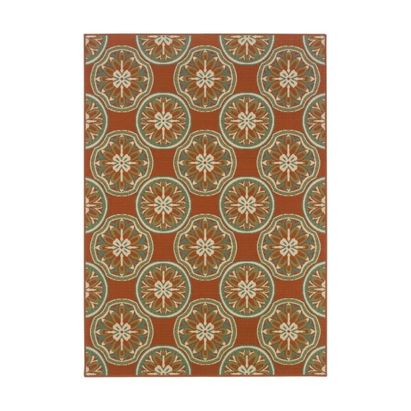 Avalon Home Malibu Floral Trellis Indoor/Outdoor Area Rug