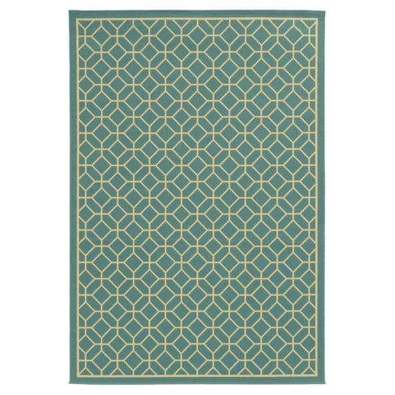 Avalon Home Roanoke Geo Tile Indoor/Outdoor Area Rug