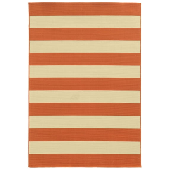 Avalon Home Roanoke Nautical Stripe Indoor/Outdoor Area Rug