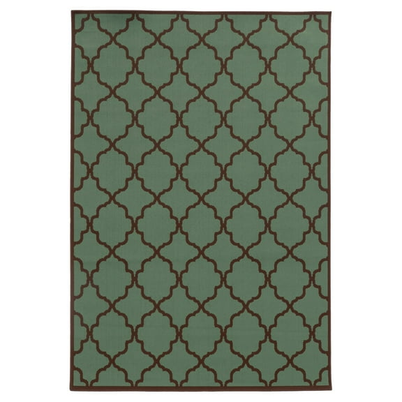 Avalon Home Roanoke Scalloped Lattice Indoor/Outdoor Area Rug