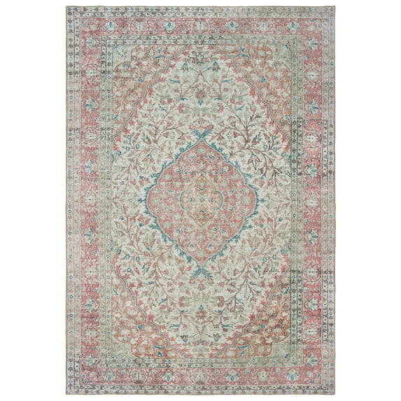Avalon Home Sabine Antiqued Medallion Area Rug or Runner, Multiple Sizes