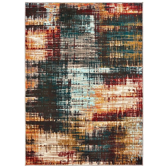 Avalon Home Sadie Abstract Contemporary Area Rug, Beige
