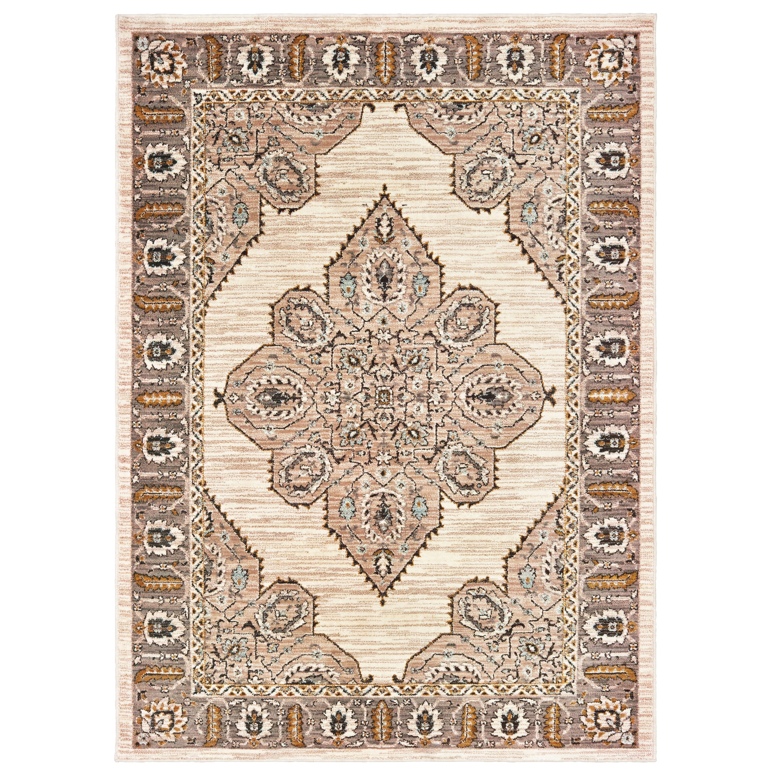 Avalon Home Sadie Medallion Traditional Area Rug, Beige